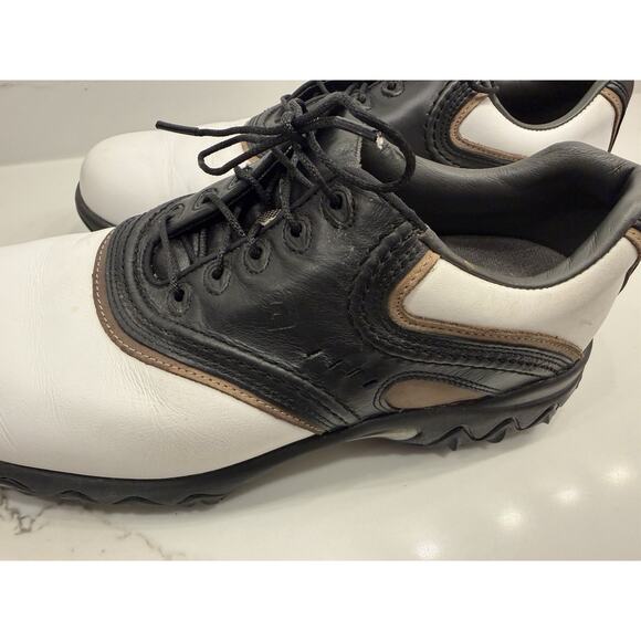 FootJoy Contour Series Golf Shoes Mens 10m White Black Spiked Leather Lace Up main image 11